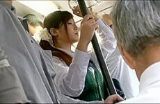 EC2303-A girl is molested on a crowded bus and an aphrodisiac is applied to her pussy