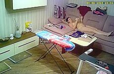 Completely naked caught on a real hidden camera