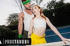 PURE TABOO Tiny Redhead Teen Madi Collins Begs Her Hot Tennis Coach To Dominate Her Petite Pussy