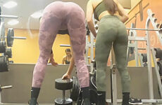 Gym Candid Hot Girls in Tight Leggings with Big Asses