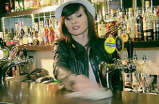 Jeny Smith naked barmaid on duty