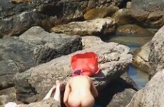 My amatur porn vid shows nude sluts on the beach