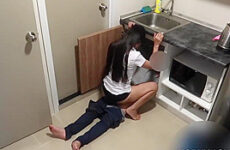 Thai Student Fucks Her Plumber In The Kitchen